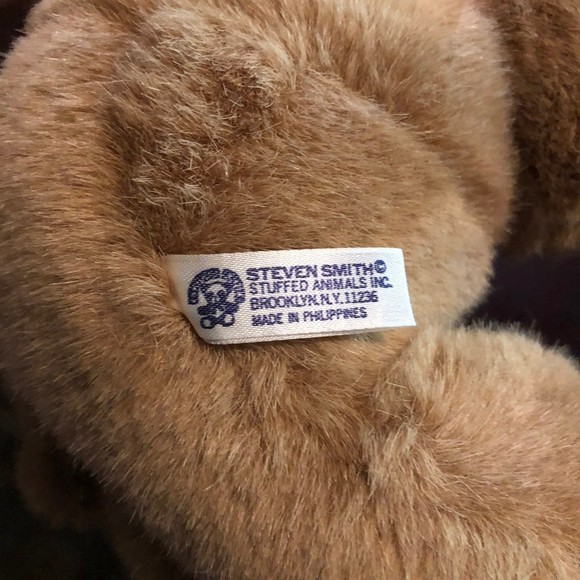 8" Steven Smith Teddy Bear w/Brown Bow Tie Small Cuddle Plush - Picture 9 of 12